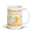 Nordic Skier Personalized Knitting Mug